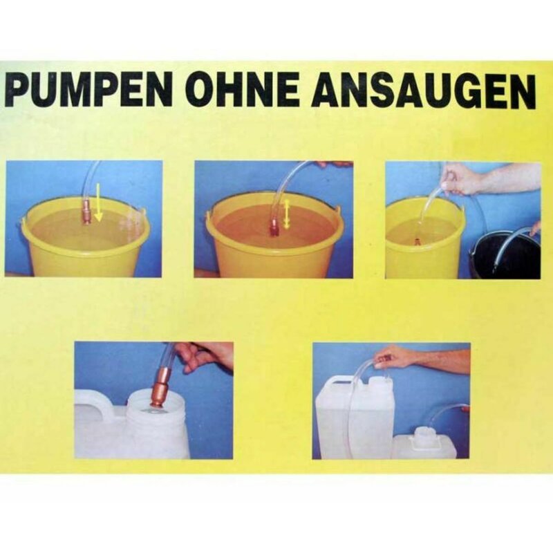 Schüttelschlauch Ø18,0 Pumpschlauch ohne Ansaugen für Wasser Benzin Diesel  Pumpe