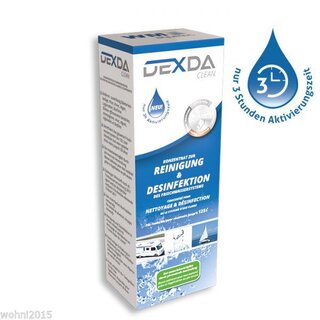 DEXDA Clean Reinigung & Desinfektion Frischwassertanksystem bis 160L,WOMO,Carava