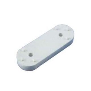 Unterlegplatte weiß  für Türfeststeller  Halter mit 10 mm Kugel oder Plopp