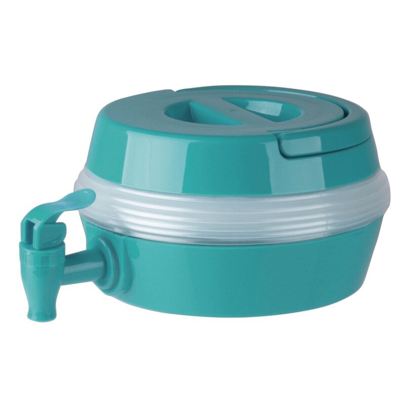Semptec Faltbare Wasserkanister mit Zapfhahn, 5 Liter, rund, 3er-Set