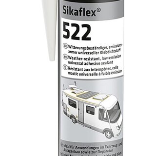 Sikaflex 522 weiß 300ml Kraftkleber Dichtstoff Wohnmobil Solarpanel Spoiler